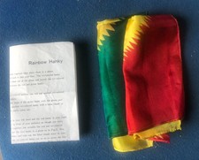 2 Vintage Magic Trick Silks & Instructions For Tenyo Rainbow Silks T-23 1972 picture
