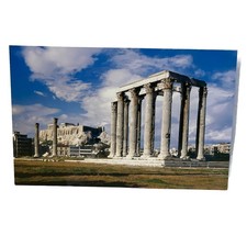 Athens Greece Postcard Temple of Olympian Zeus Ruins Greek Travel Souvenir picture