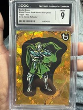 2025 Topps Marvel Comic Book Heroes #35 Doctor Doom Gold Atomic Ref /150 CGC 9 picture