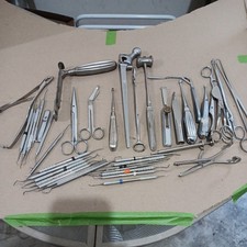 Vintage Medical Dental stainless steel Instruments Tools Lot picture