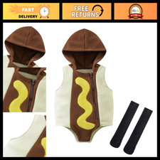 Infant Baby Outfits Girl Boy Hot Dog Hooded Sleeveless Romper Funny Food picture