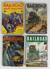 Lot of 4 Vintage Railroad Magazines - 1930s to 1950s - Classic Railroading picture