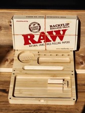 Raw Backflip Magnetic Bamboo Rolling Tray BRAND NEW picture