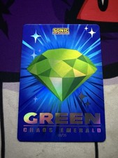 Wendy's Sonic the Hedgehog 35th Anniversary Green Chaos Emerald 02/35 Card picture