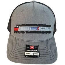 Amtrak SDP40F #538 Richardson Gray Railfan Hat by Andy Fletcher picture