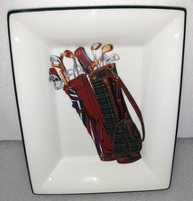 Vintage 1992 Ralph Lauren Golf by Wedgwood Ceramic Golf Bag Tray picture
