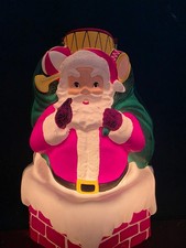 Vtg LA Goodman No 12 Jr Santa Chimney Lighted Christmas Holiday Woolworths picture
