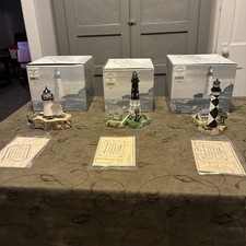 Vintage Lot Of Three Harbour Lights #336, # 444, & # 441 Lighthouses picture