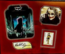 the dark Knight Heath Ledger Joker Framed Photo Collage Display Signature Print picture