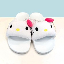 Adidas Originals Hello Kitty Adiletta Slides Sandals White Limited Edition picture