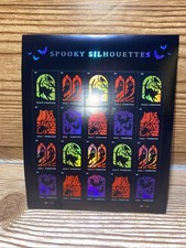 Halloween Spooky Silhouettes 2019 USPS Forever  Stamps Total Of 20 picture
