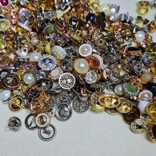 Vintage-nowEstate Sale Buttons Lot 50p Various Sizes Shapes Colors Types Usable picture