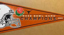 2005 University of Texas Longhorns Roset Bowl Champions Football Pennant picture