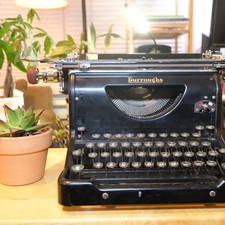 [GREAT AS DECOR] 1938 Burroughs Class 50 Standard Typewriter - Needs Tune Up picture