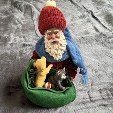 Clothtique Fuzzy Friends Santa Figurine 2000 Possible Dreams Boxed Multicolor picture