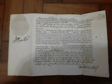 King George II document 1749 picture