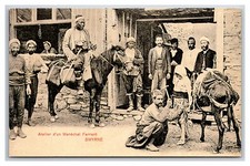 Blacksmith Shop Smyrna Turkey UNP Chrome Postcard V28 picture