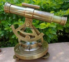 Vintage Compass Survey Instrument Brass Theodolite Alidade Transit Telescope  picture