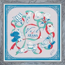 Kotteri Veil ARAMA Tokyo collabor Silk Scarf Limited Japan 53cmx53cm:Brand New picture