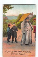 Old 1906 Postcard of Billie Automobile Driver by Bamforth picture