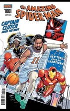 AMAZING SPIDER-MAN #1001 JALEN BRUNSON NY KNICKS NYCC EXCLUSIVE NM PRESALE 2026 picture