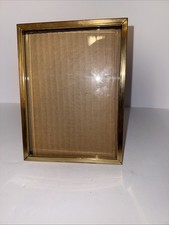 Vintage Set 2pcs Gold Metal Picture Frame 5.5”x7.5” picture