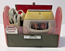 VTG 1950s Remington Foursome Electric Shaver, Case & 1957 Service Receipt WORKS picture