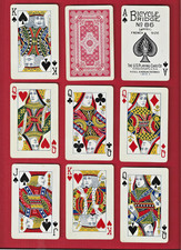 Rare 1922-25 BICYCLE Bridge #86 Whist PLAYING CARDS w/ DOILY Back Design 52 NJ picture