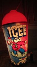 Large 90s Icee Polar Bear Slushie Light Up Cup 30