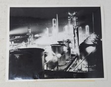Vintage 1945 WWll Press Photo Acme Standard Oil San Francisco Refinery B-29 picture