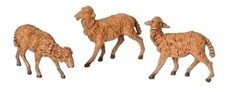 Fontanini By Roman, Brown Sheep 3-Piece Set, 7.5