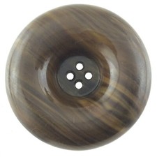Vintage Ladies Bakelite Round Large Brown Button For Fur Coat 2in P124 picture