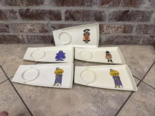 Vintage 1970's McDonald's Child Serving Meal Trays with Drink Holder-Set Of 5 picture