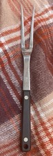 Vintage Flint Arrowhead Stainless Kitchen Utensil Meat Fork 12” 2 Prongs USA picture