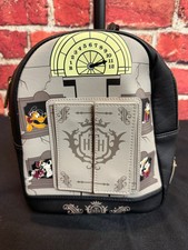 Disney Tower of Terror Hotel Loungefly Mini Backpack Bag, Gray & Black  NWT/Flaw picture