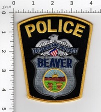 BEAVER 🦫 OHIO ^^^ COLLECTIBLE POLICE EMBROIDERED PATCH picture