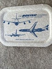 BOEING Renton Employees Open House 1974 Metal Tray 707 727 737 Division Rare picture