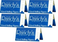 5x Randy's Wired Rolling Papers Classic w/New Packaging *FREE Shipping* picture