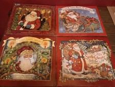 4 Lang Santa Calendars 2001, 2002, 2005, & 2006, All In Very Good Condition picture