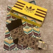 Adidas x Gucci GG Trefoil Cotton Socks Limited Edition with Box Packaging picture