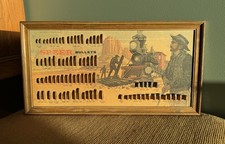 VTG 1971 Speer Framed Advertising Sign Display Board w/ Assorted Bullet Samples picture