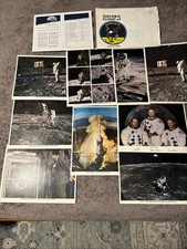 Apollo 11 1969 Signed Color Photo Set - Total of 9 Photos+Envelope/order Form picture