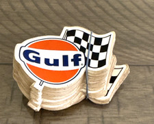 85 Original Gulf Oil Company Racing Decals Vintage 1960s 1970s Gas & Oil Sticker picture