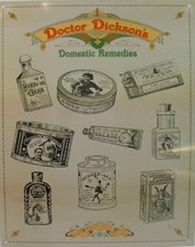 New Nostalgic Dr Dickenson's Domestic Remedies Ad Tin Sign Vintage Doctor Decor  picture
