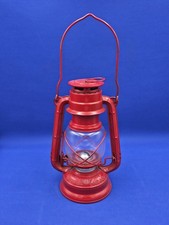 Vintage Red HILCO NO. 350  Kerosene Oil Lantern 5 x 7 in - Paint Flaking picture