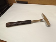 Vintage MALCO/ESTWING Sheet Metal Masonry Hammer W/Original Leather Handle RM picture