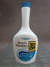 Vtg P&G Head & Shoulders Shampoo Bottle 15oz Full Conditioning Formula 1970s-80s picture