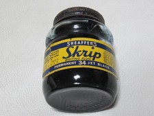1950's Skrip 4oz Empty Ink Bottle for Schafer Snorkel Labels #63ee17 picture