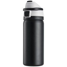 Fijinhom 24 oz Insulated Water Bottle with 2-in-1 Straw and 24 Ounces, Black picture