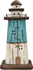 Lighthouse Decor Nautical Decoration Wood Light House Figurine Tabletop Sea picture
